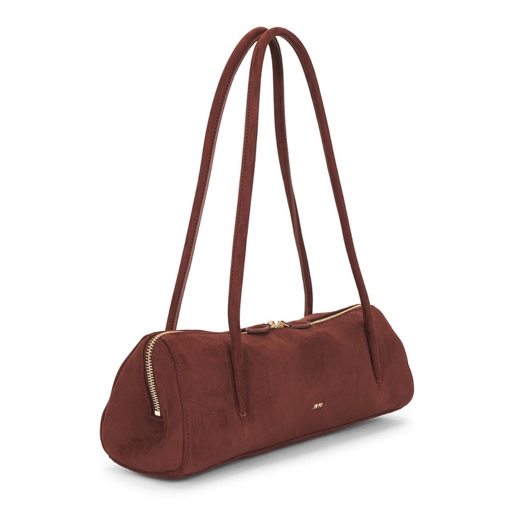 JW PEI Nova Baguette Shoulder Bag Brown Faux Suede NWT - Picture 12 of 14